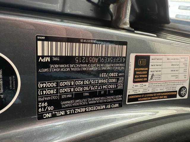 4JGFF5KE9LA051215 - 2020 MERCEDES-BENZ GLS 450 4MATIC CHARCOAL photo 10
