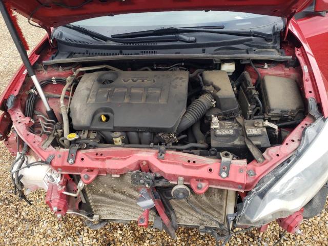 2T1BURHEXGC587633 - 2016 TOYOTA COROLLA L RED photo 11