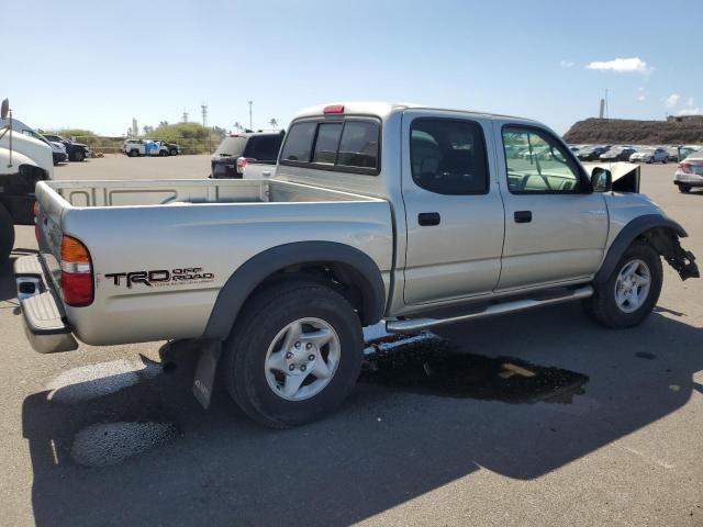 5TEHN72NX4Z460584 - 2004 TOYOTA TACOMA DOUBLE CAB Сріблястий фото 3