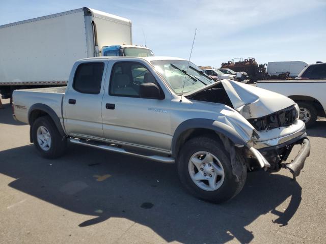 5TEHN72NX4Z460584 - 2004 TOYOTA TACOMA DOUBLE CAB Сріблястий фото 4