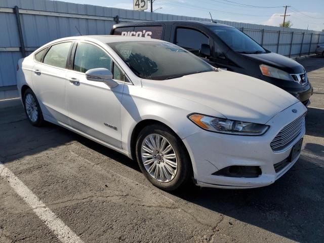 3FA6P0LU0GR314509 - 2016 FORD FUSION SE HYBRID WHITE photo 4