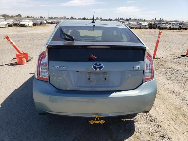 JTDKN3DU8F1878674 - 2015 TOYOTA PRIUS TURQUOISE photo 6