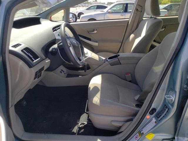 JTDKN3DU8F1878674 - 2015 TOYOTA PRIUS TURQUOISE photo 7