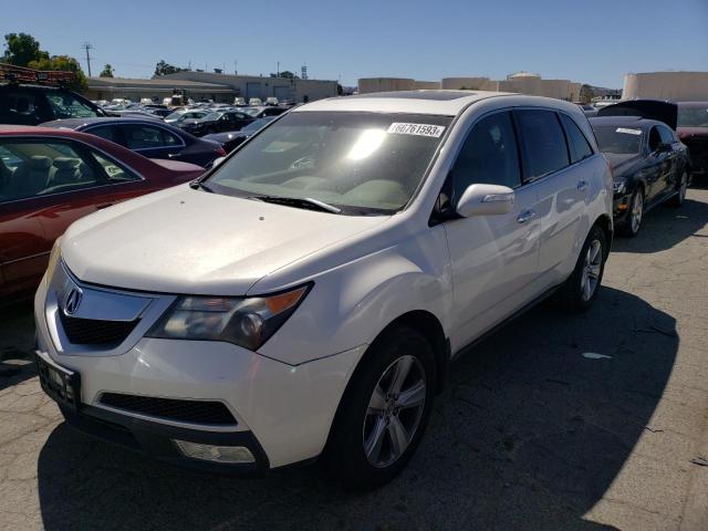 2HNYD2H48AH512557 - 2010 ACURA MDX TECHNOLOGY WHITE photo 1