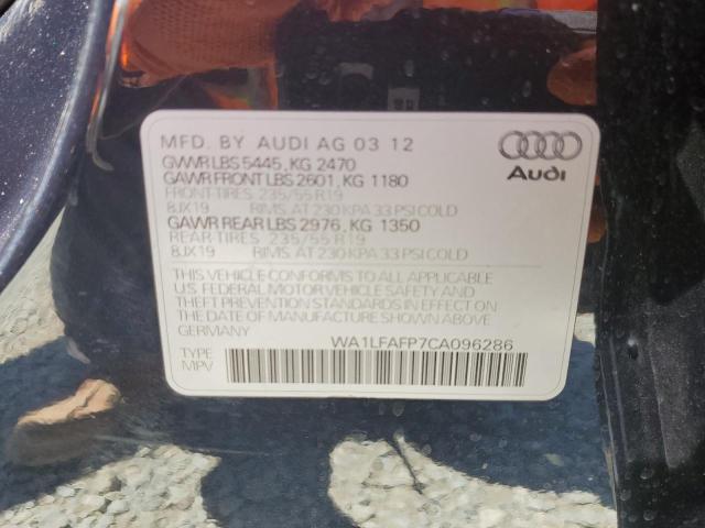 WA1LFAFP7CA096286 - 2012 AUDI Q5 PREMIUM PLUS Graphite photo 13