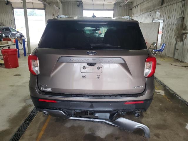 1FMSK8DH3MGC45689 - 2021 FORD EXPLORER XLT 棕色 照片 6