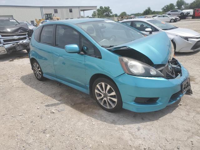 JHMGE8H52CC010853 - 2012 HONDA FIT SPORT BLUE photo 4