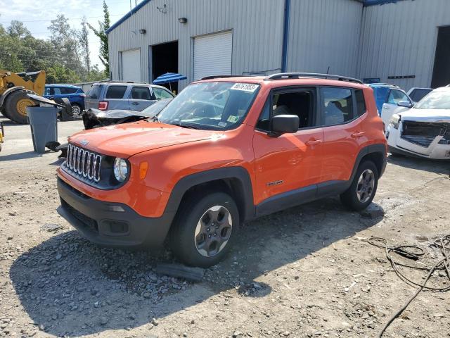 ZACCJBABXHPF67747 - 2017 JEEP RENEGADE SPORT ORANGE photo 1