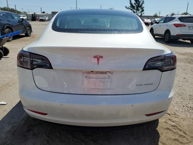 5YJ3E1EB6NF261186 - 2022 TESLA MODEL 3 WHITE photo 6