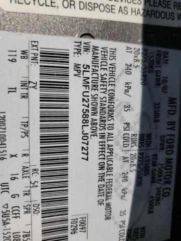 5LMFU27588LJ07277 - 2008 LINCOLN NAVIGATOR GRAY photo 13