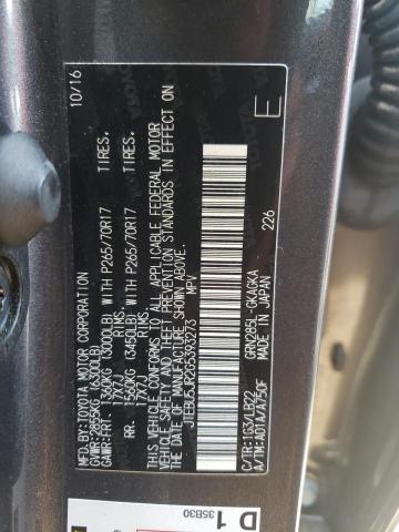 JTEBU5JR2G5393273 - 2016 TOYOTA 4RUNNER SR5/SR5 PREMIUM 灰色 照片 13