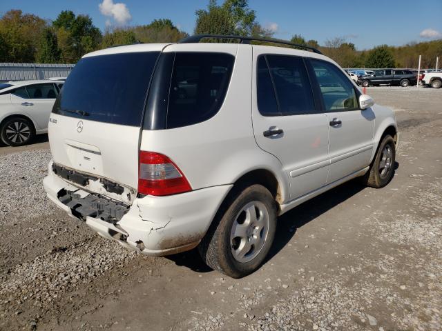 4JGAB54E73A386377 - 2003 MERCEDES-BENZ ML 350 320 WHITE photo 4