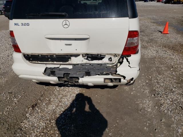 4JGAB54E73A386377 - 2003 MERCEDES-BENZ ML 350 320 WHITE photo 9