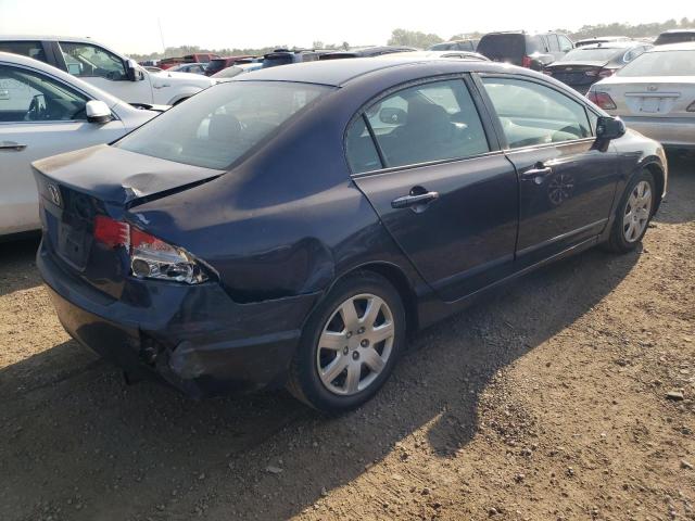 1HGFA16578L115836 - 2008 HONDA CIVIC LX BLUE photo 3