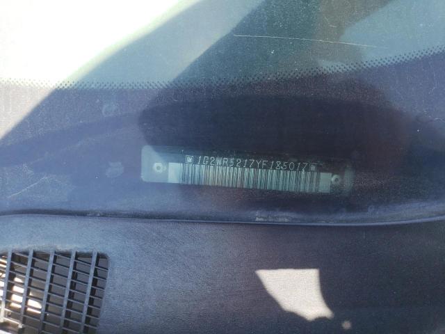 1G2WR5217YF185017 - 2000 PONTIAC GRAND PRIX GTP SILVER photo 12