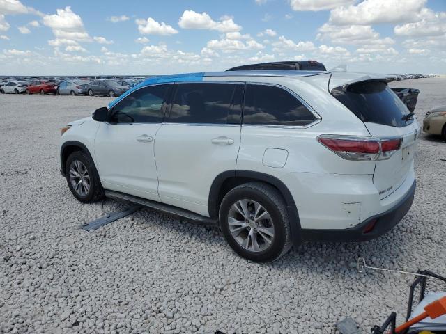 5TDKKRFH4FS046151 - 2015 TOYOTA HIGHLANDER XLE WHITE photo 2