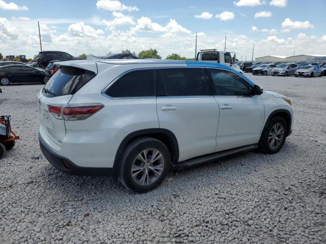 5TDKKRFH4FS046151 - 2015 TOYOTA HIGHLANDER XLE WHITE photo 3