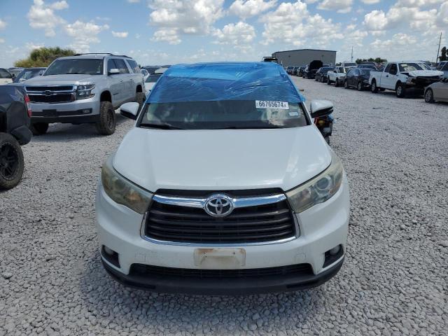 5TDKKRFH4FS046151 - 2015 TOYOTA HIGHLANDER XLE WHITE photo 5