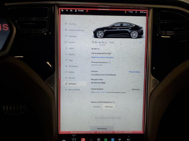 5YJSA1AG4DFP07567 - 2013 TESLA MODEL S 黑色 照片 9