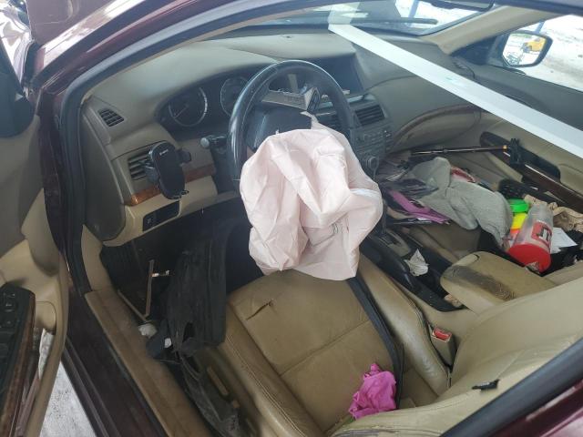 1HGCP2F85AA161359 - 2010 HONDA ACCORD EXL MAROON photo 8