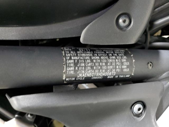 JKAENEC1XHDA00873 - 2017 KAWASAKI EN650 C BLACK photo 10