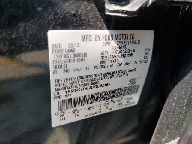 1FM5K7D82DGC52169 - 2013 FORD EXPLORER XLT GREEN photo 13