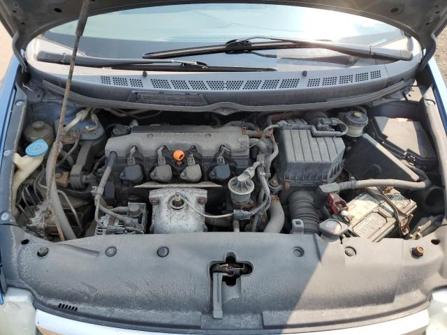 1HGFA16818L092662 - 2008 HONDA CIVIC EX BLUE photo 11