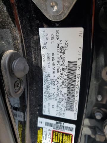 5TFJX4GN1FX040712 - 2015 TOYOTA TACOMA DOUBLE CAB PRERUNNER BLACK photo 12