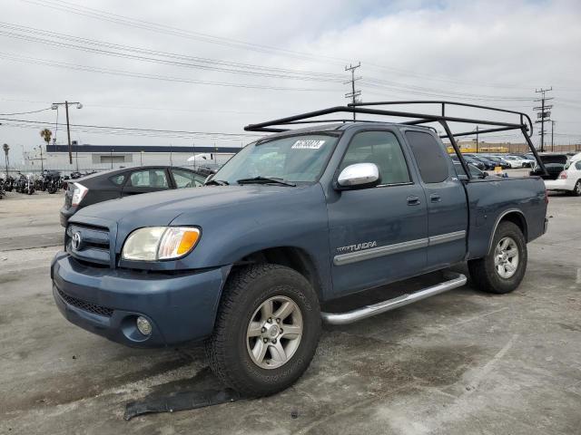 5TBRT34155S468466 - 2005 TOYOTA TUNDRA ACCESS CAB SR5 BLUE photo 1