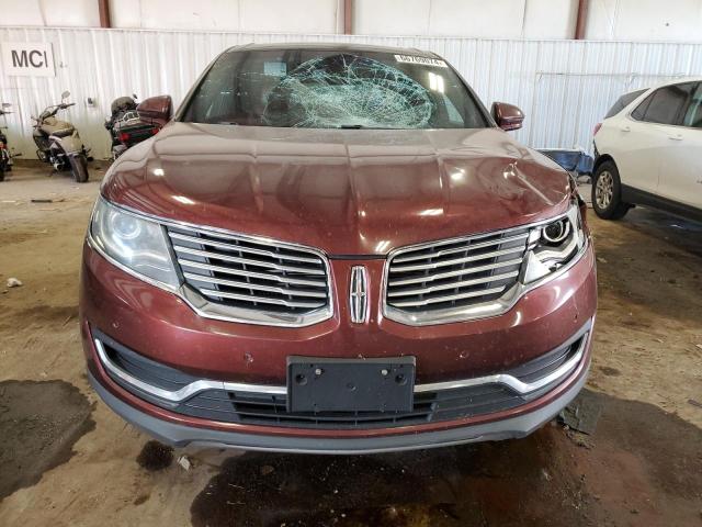 2LMTJ8LR6GBL64306 - 2016 LINCOLN MKX RESERVE Bordo foto 5