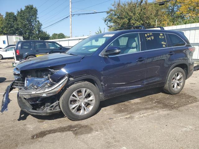 5TDZKRFH6FS085628 - 2015 TOYOTA HIGHLANDER LE BLUE photo 1