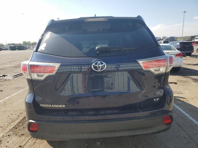 5TDZKRFH6FS085628 - 2015 TOYOTA HIGHLANDER LE BLUE photo 6