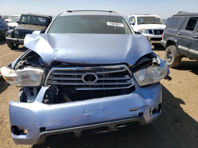 JTEES43A282010343 - 2008 TOYOTA HIGHLANDER SPORT BLUE photo 5