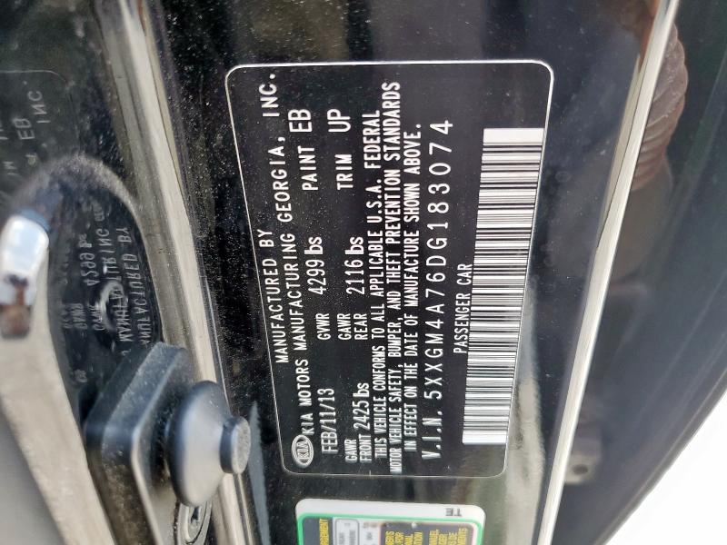 5XXGM4A76DG183074 - 2013 KIA OPTIMA LX Qara foto 12