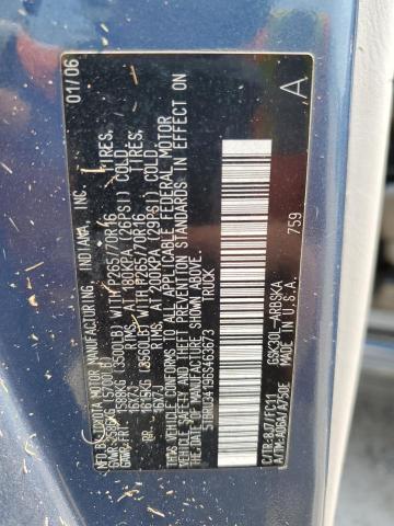 5TBRU34196S463673 - 2006 TOYOTA TUNDRA ACCESS CAB SR5 TEAL photo 12