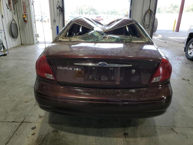 1FAFP55U91G173500 - 2001 FORD TAURUS SES BURGUNDY photo 6