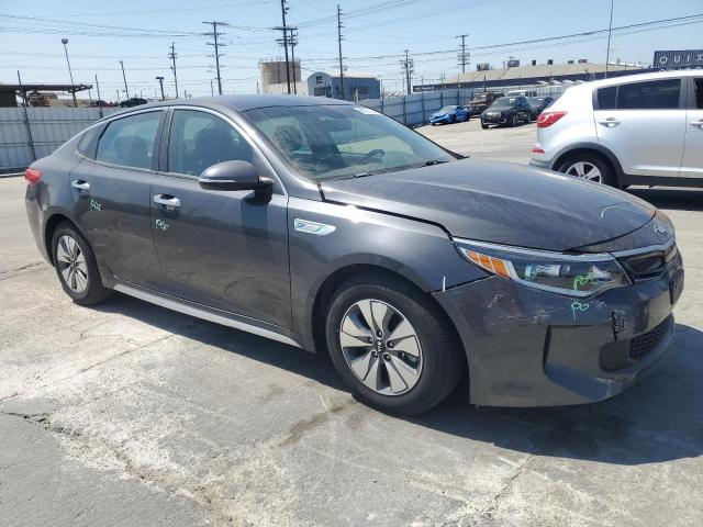 KNAGT4LC6H5005489 - 2017 KIA OPTIMA HYBRID GRAY photo 4