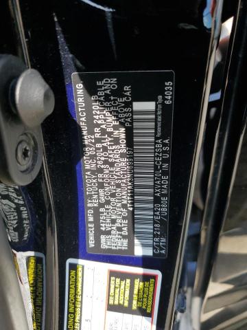 4T1T11AK3NU699197 - 2022 TOYOTA CAMRY SE BLACK photo 12