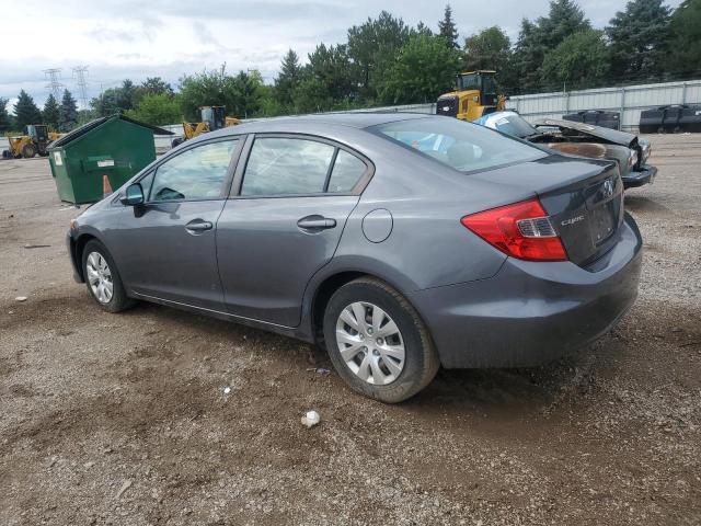 19XFB2F58CE014257 - 2012 HONDA CIVIC LX GRAY photo 2