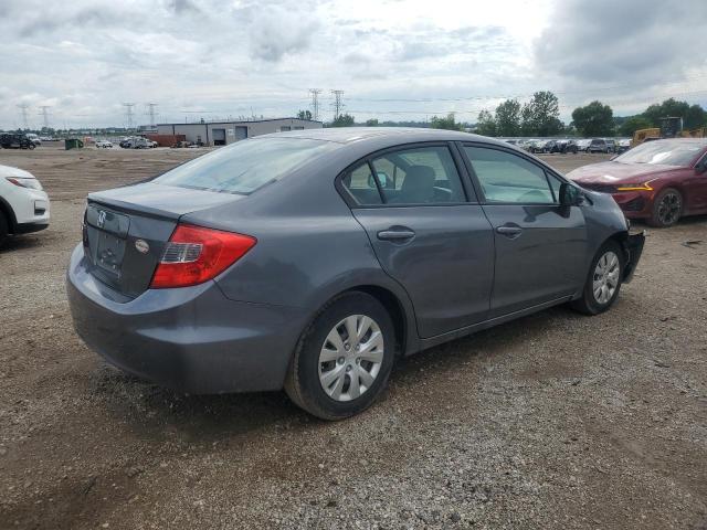 19XFB2F58CE014257 - 2012 HONDA CIVIC LX GRAY photo 3