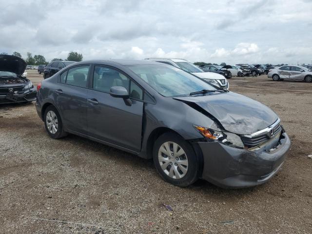 19XFB2F58CE014257 - 2012 HONDA CIVIC LX GRAY photo 4