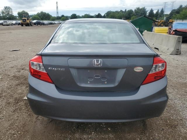 19XFB2F58CE014257 - 2012 HONDA CIVIC LX GRAY photo 6