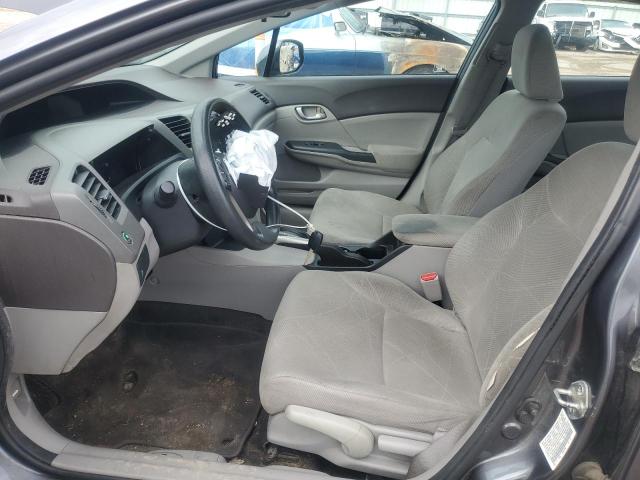 19XFB2F58CE014257 - 2012 HONDA CIVIC LX GRAY photo 7