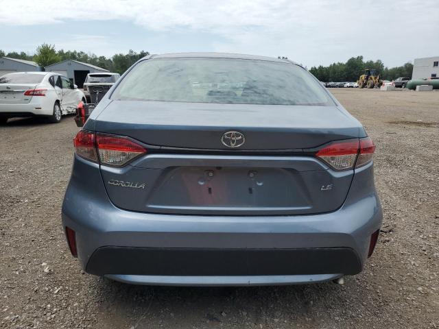 5YFBPMBEXMP155574 - 2021 TOYOTA COROLLA LE BLUE photo 6