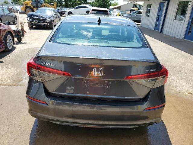 2HGFE2F58NH515343 - 2022 HONDA CIVIC SPORT GRAY photo 6