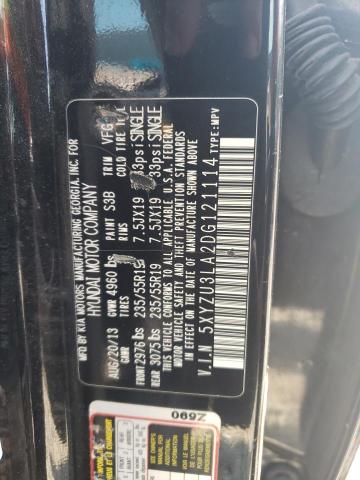 5XYZU3LA2DG121114 - 2013 HYUNDAI SANTA FE S Қара фото 13