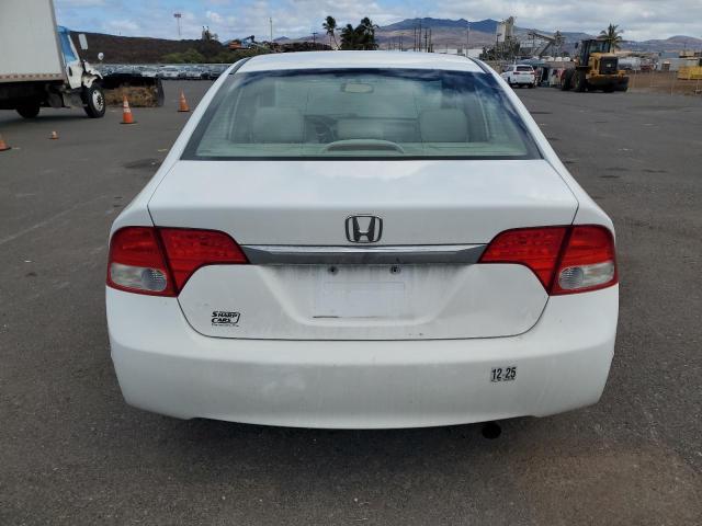 2HGFA16979H340999 - 2009 HONDA CIVIC EXL WHITE photo 6