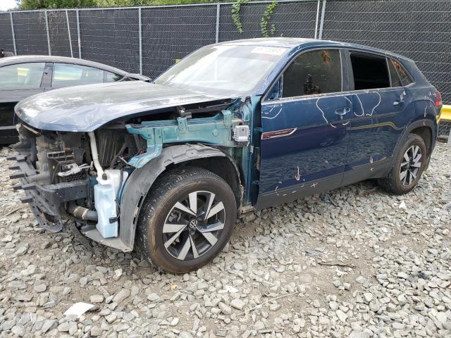 1V24C2CA2LC204146 - 2020 VOLKSWAGEN ATLAS CROS SE Синий фото 1