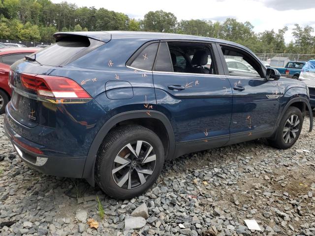 1V24C2CA2LC204146 - 2020 VOLKSWAGEN ATLAS CROS SE Синий фото 3