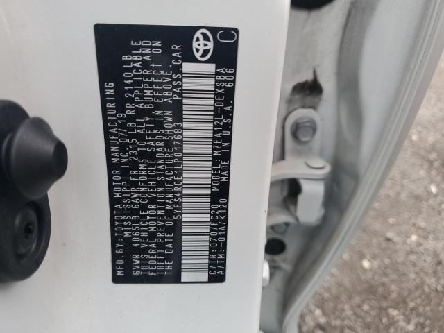 5YFS4RCE1LP017683 - 2020 TOYOTA COROLLA SE Ağ foto 12